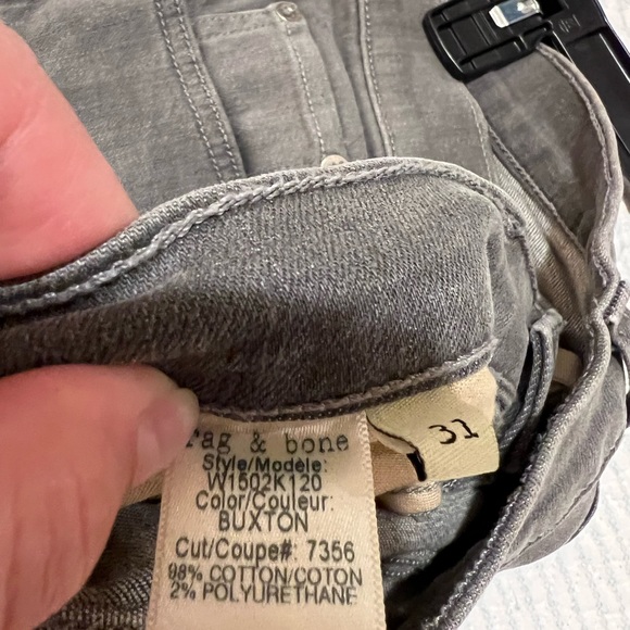 Rag & Bone Buxton wash, skinny, low rise, jean. Size 31. Very stretchy. - Picture 6 of 6
